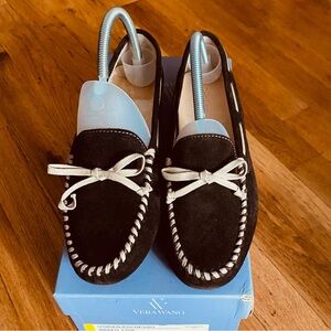 Vera Wang Brown Suede Loafers